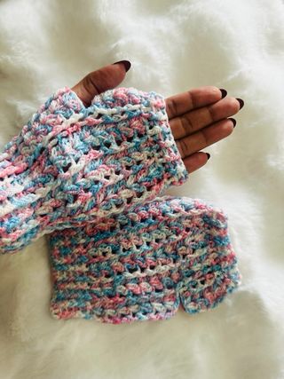 Guantes tejidos sin dedos