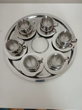 Set 6 Tazzine Termiche Unic Mann con Vassoio