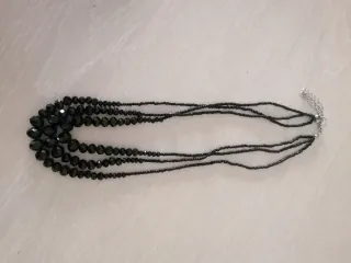 Collar tres vueltas Negro