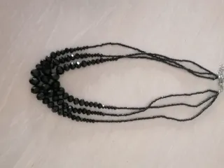 Collar tres vueltas Negro