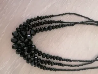 Collar tres vueltas Negro