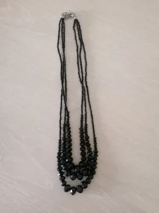 Collar tres vueltas Negro