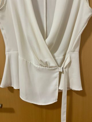 Blusa blanca Zara