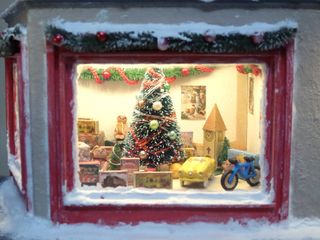 Diorama Natalizio Land Rover 109 Pick Up 1/43