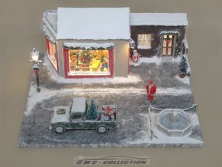 Diorama Natalizio Land Rover 109 Pick Up 1/43