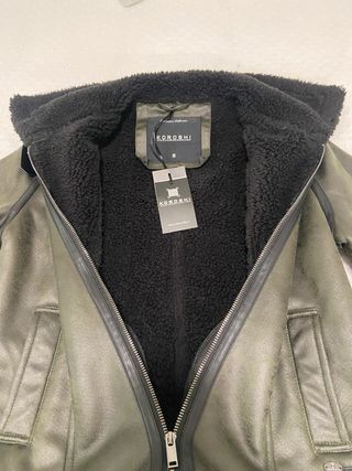 Cazadora verde con borrego