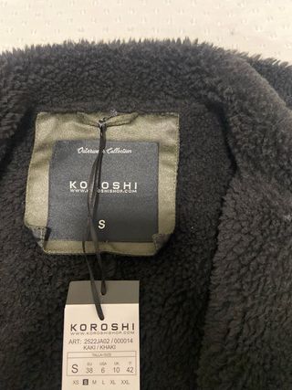 Cazadora verde con borrego