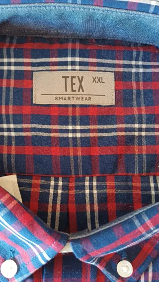 Camisa cuadros TEX / Talla XXL / SIN USO