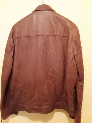Chaqueta de cuero auténtico