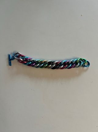 Braccialetto metallo multicolore