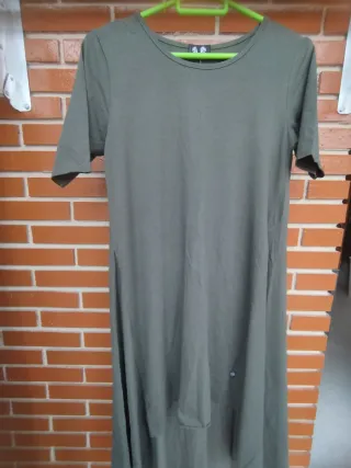Vestido largo verde mujer