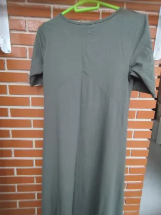 Vestido largo verde mujer