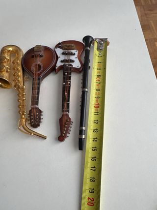 Juego de 6 instrumentos musicales miniatura