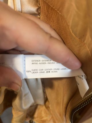 Chaqueta Biker Piel Zara Woman