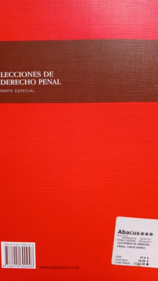 Lecciones de derecho penal. Parte especial: 4ª ...