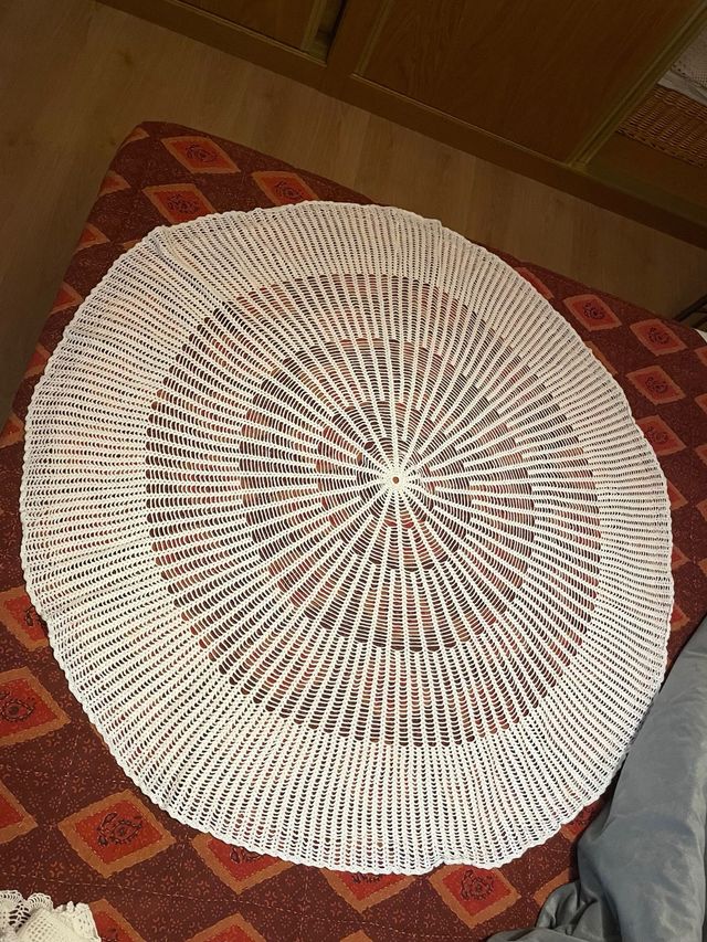 Tapete redondo ganchillo