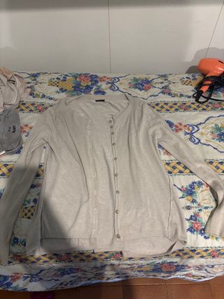 Cardigan beige taglia L