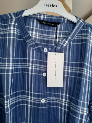 Vestido midi camisero ZARA L