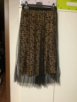 Gonna lunga animalier tulle Tg S/M (Italy)