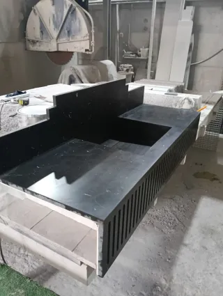 Encimera mármol negro marquina
