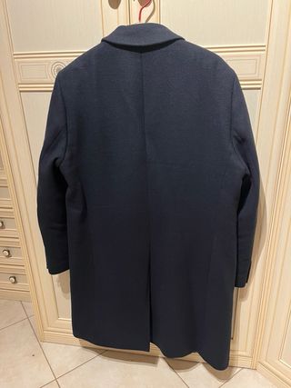 Cappotto monopetto blu scuro