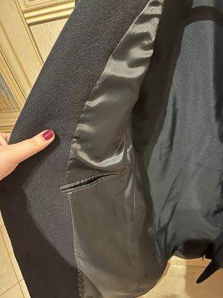 Cappotto monopetto blu scuro