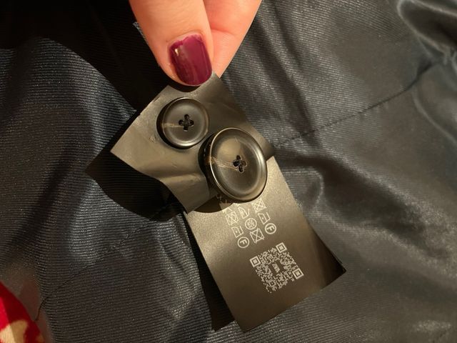 Cappotto monopetto blu scuro