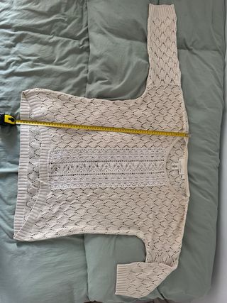 Jersey H&M Encaje Crema Talla M