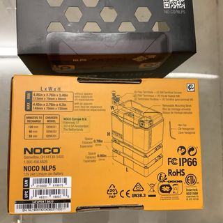 Batería Moto NOCO NLP5 LiFePO4 12V Nueva