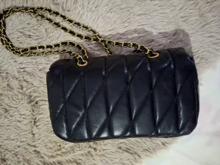 Bolso Coach Piel Negro Dorado
