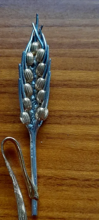 Spiga e mughetto in argento