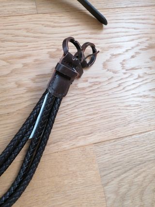 2 Cinturones Trenzados Marrones