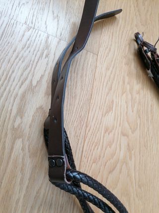 2 Cinturones Trenzados Marrones