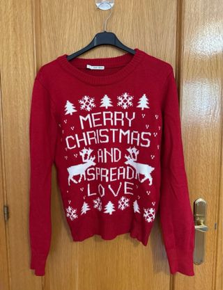 Jersey Navideño Rojo Easy Wear Talla L