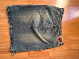 Falda vaquera elástica azul