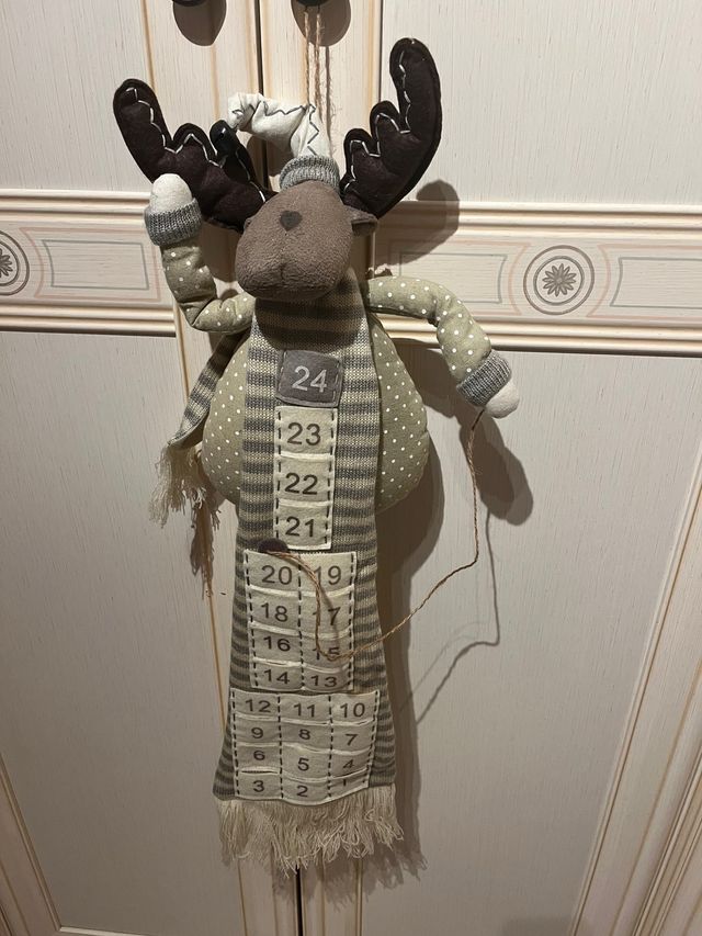 Calendario Avvento Renna Stoffa Bimbi
