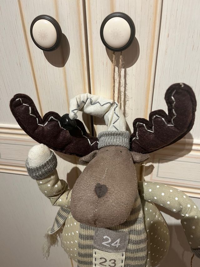 Calendario Avvento Renna Stoffa Bimbi