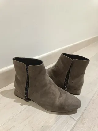 Botines Zara grises talla 38