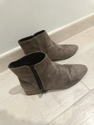 Botines Zara grises talla 38
