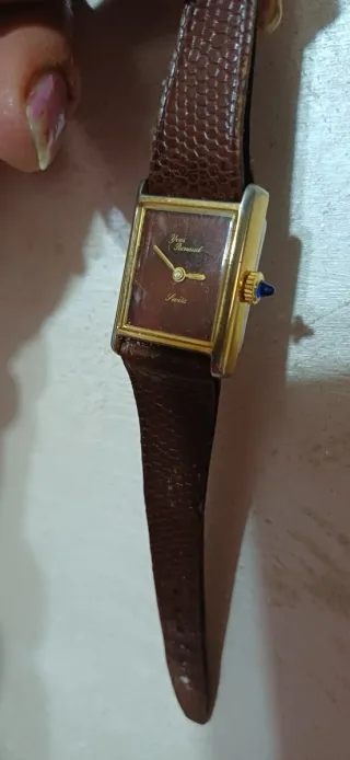 Orologio donna Yves Renard vintage oro marrone