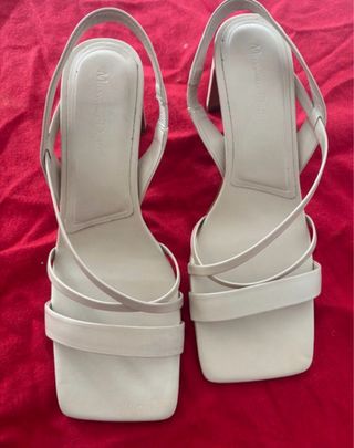 Tacones Massimo Dutti Beige