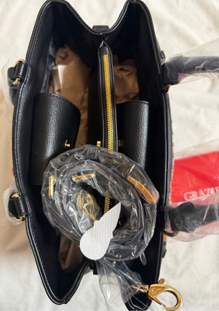 Borsa G. Braccialini Nera Nuova Con Cartellino