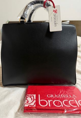 Borsa G. Braccialini Nera Nuova Con Cartellino