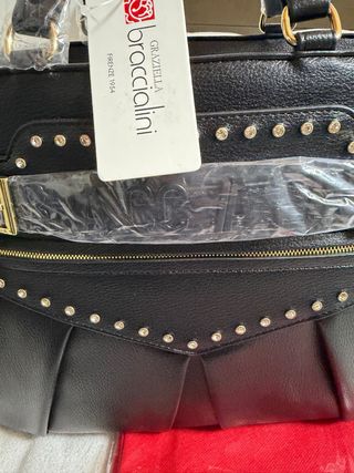 Borsa G. Braccialini Nera Nuova Con Cartellino