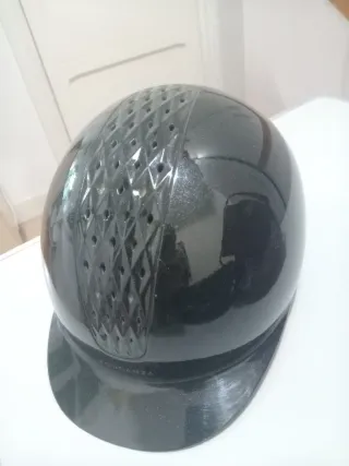 Casco Hípica Negro Brillante