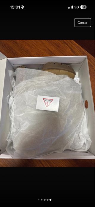 Botines Guess Beige y Marrón