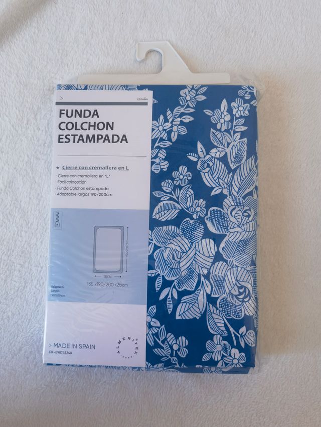 Funda Colchón Estampada Cierre Cremallera L 135CM