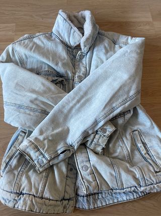 Chaqueta vaquera forrada azul