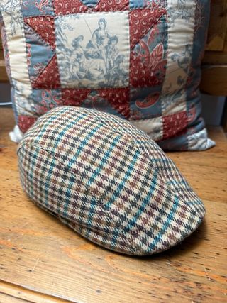 Gorra Campera/Visera de Cuadros Marrón Multicolor