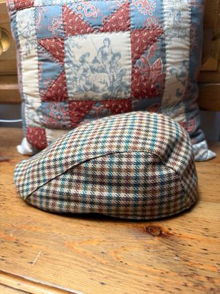 Gorra Campera/Visera de Cuadros Marrón Multicolor